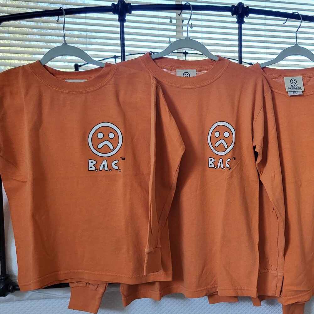 Kids Long Sleeve Crew Neck T- Shirts 100% cotton Unisex